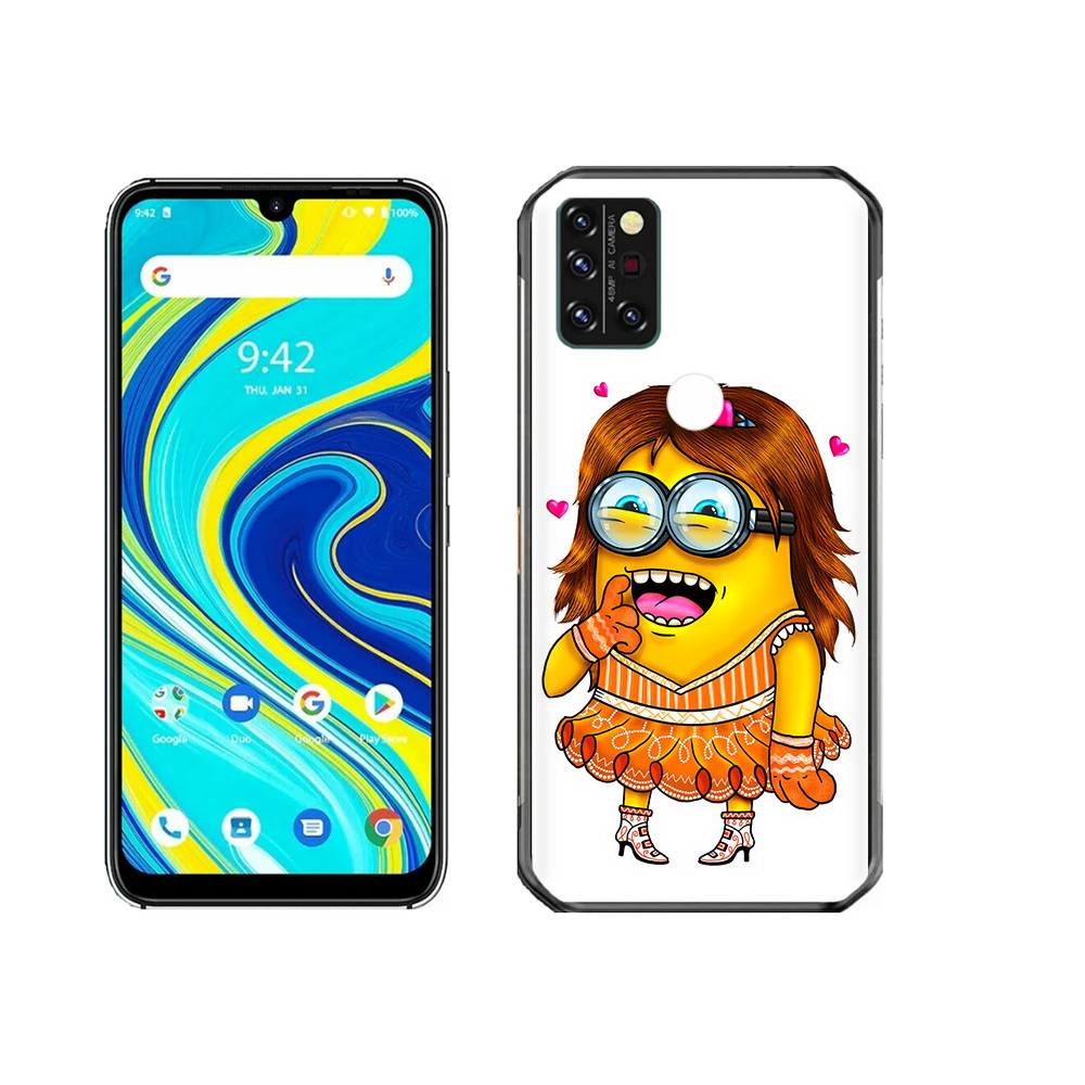 

Чехол MyPads Tocco для Umidigi A7 Pro Миньон девочка, Прозрачный, Tocco