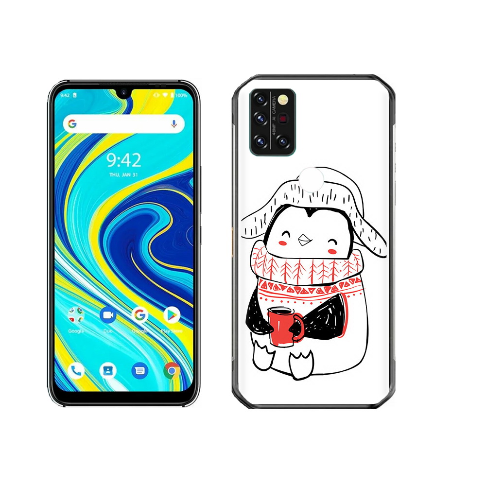 

Чехол MyPads Tocco для Umidigi A7 Pro Милый пингвин, Прозрачный, Tocco