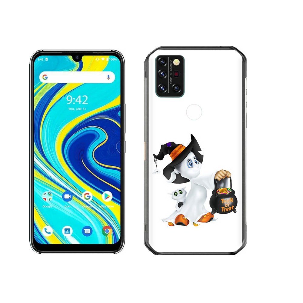 

Чехол MyPads Tocco для Umidigi A7 Pro Маленький призрак, Прозрачный, Tocco