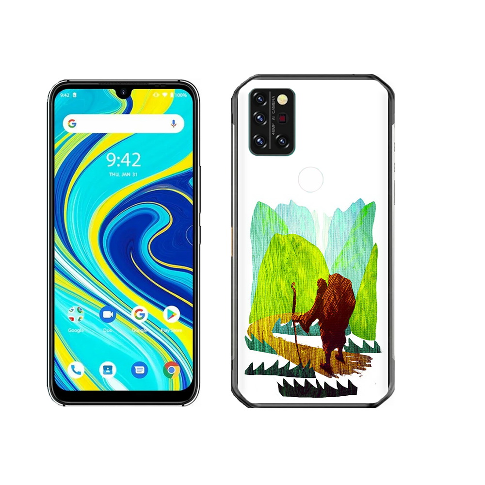 

Чехол MyPads Tocco для Umidigi A7 Pro Лесная тропа, Прозрачный, Tocco