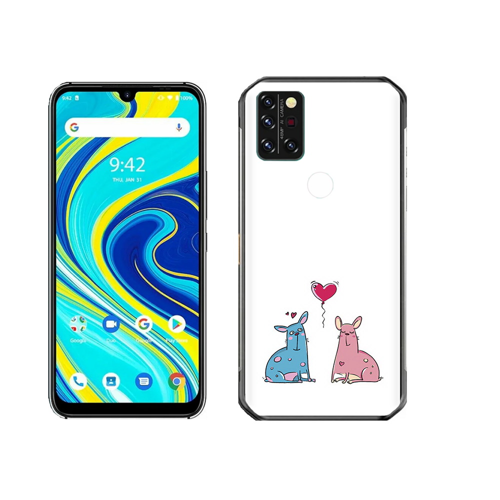 

Чехол MyPads Tocco для Umidigi A7 Pro Лама любовь, Прозрачный, Tocco