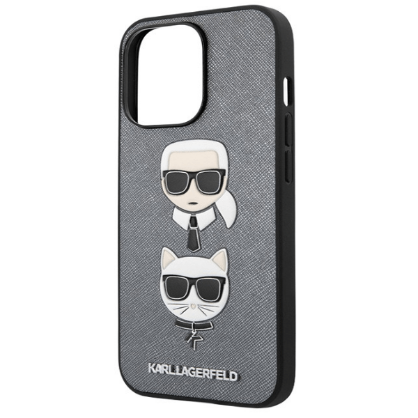 

Чехол iPhone 14 Pro Karl Lagerfeld Ckc, серебристый, iPhone 14 Pro KARL LAGERFELD CKC