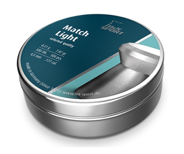 

Пули H&N Match Light 4,5 мм, 0,51 г (500 штук)