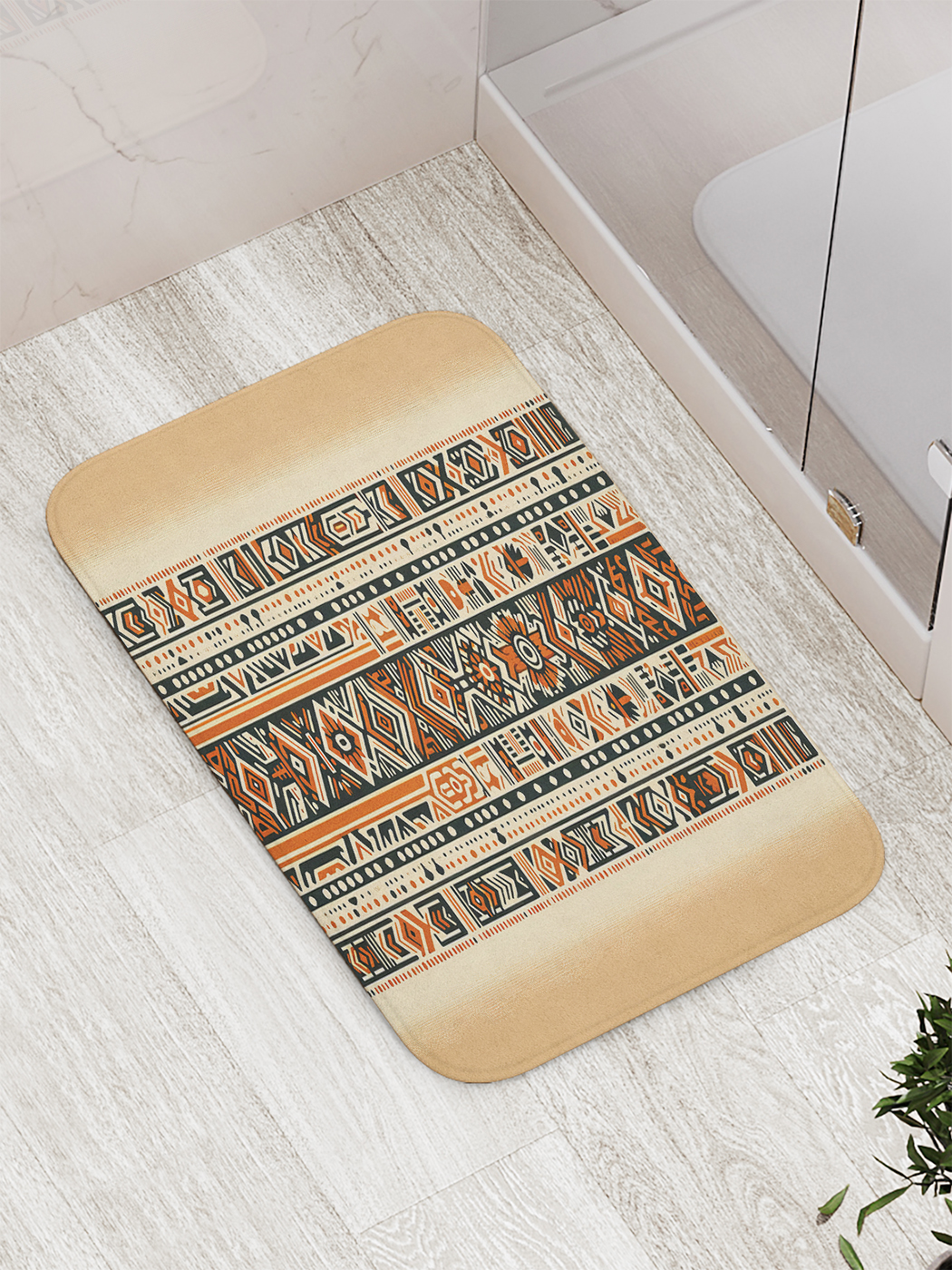 

Коврик для ванной и туалета мягкий JoyArty "Африканские символы", bath_sd2276