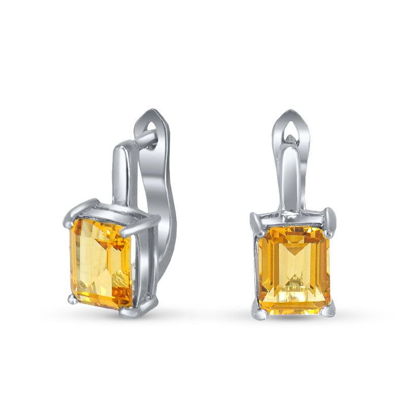 

Серьги из серебра с цитрином Silver Wings 22knys0907-155, 22knys0907-155
