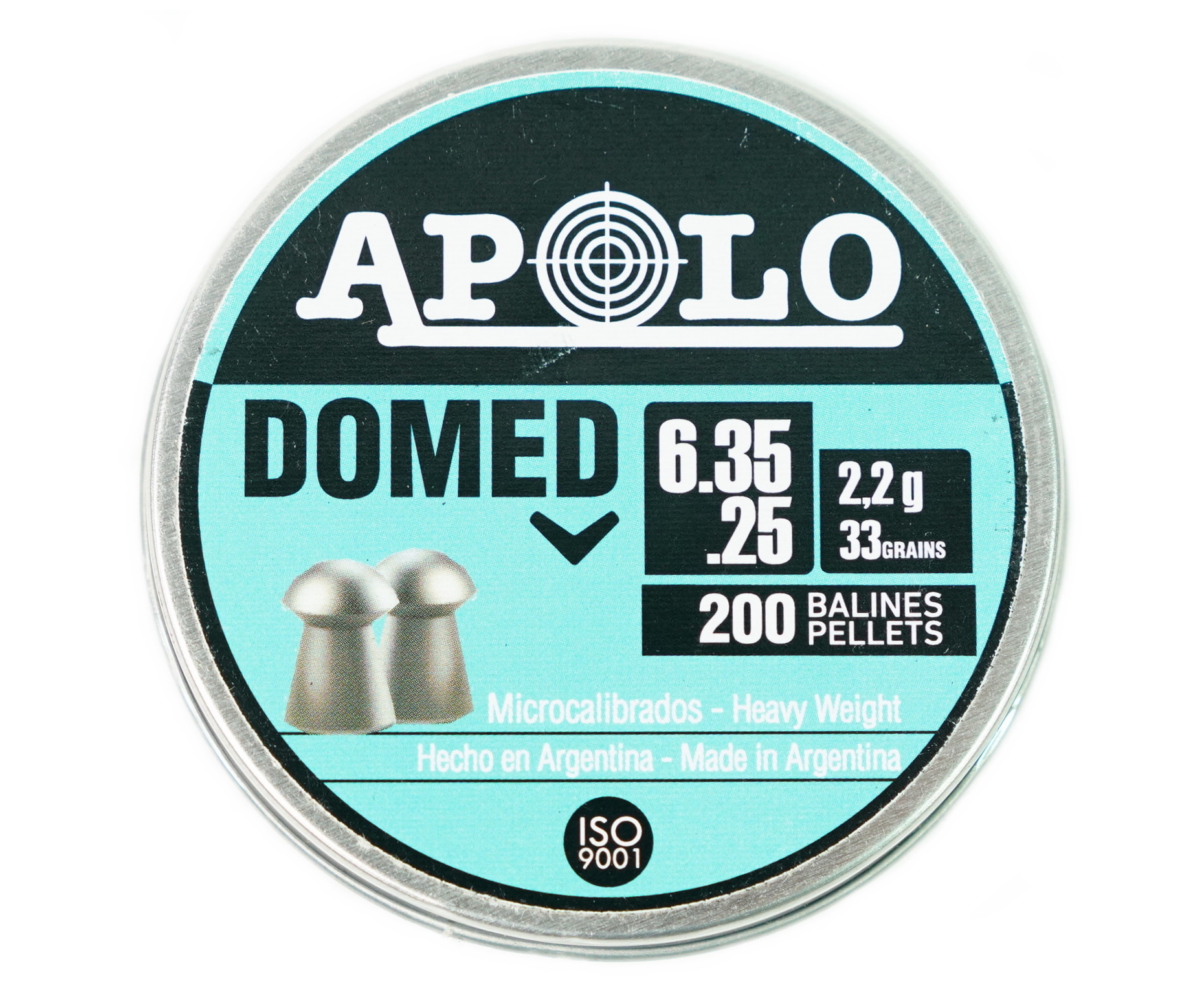 Пули Apolo Domed 6,35 мм, 2,2 г (200 штук)