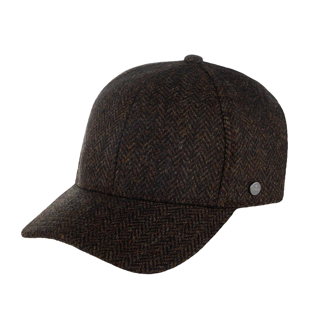 Бейсболка унисекс Lierys 7720503 BASEBALL CAP WOOL EF темно-коричневая, р. 59