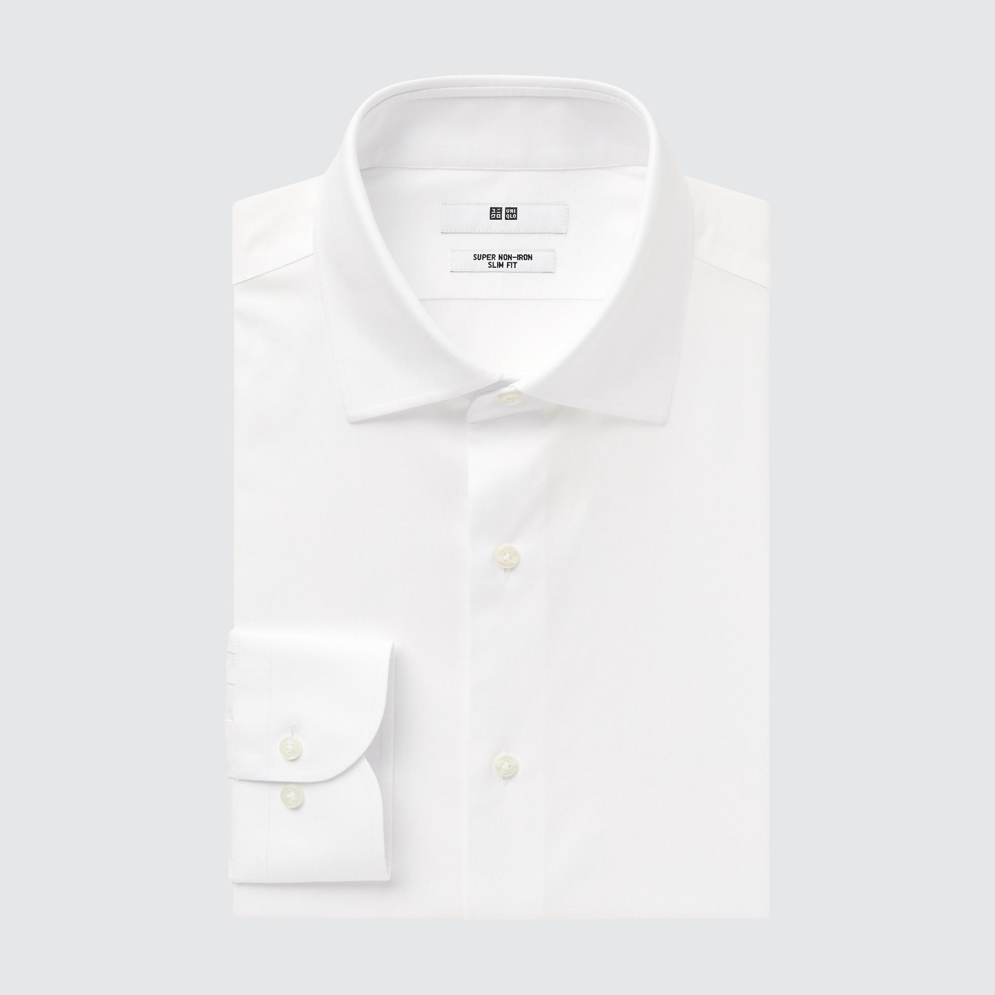 Рубашка мужская UNIQLO 456592COL00 белая L (доставка из-за рубежа)