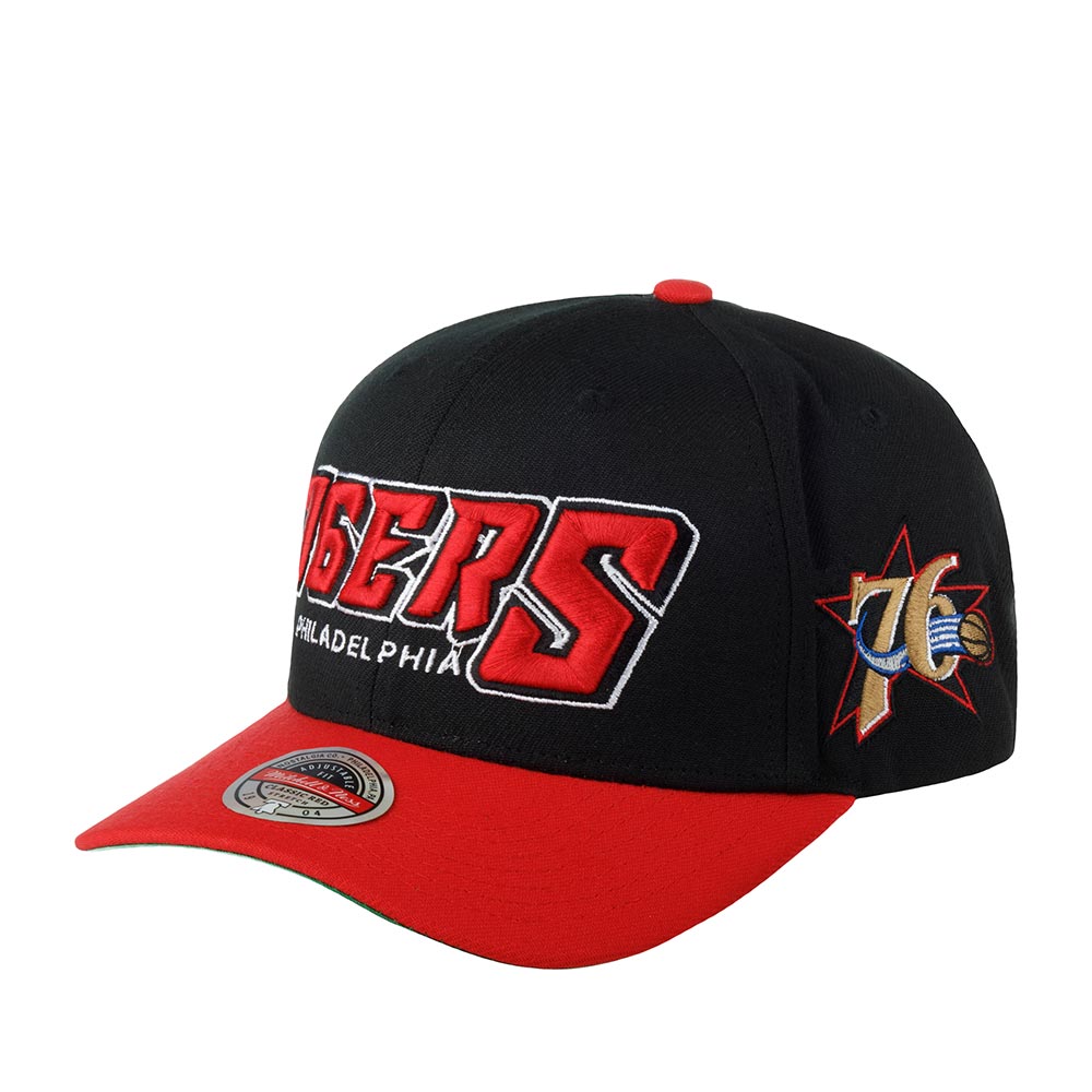 Бейсболка Mitchell&Ness HHSS4781-P76YYPPPBLCK Philadelphia 76Ers MLB черная/красная