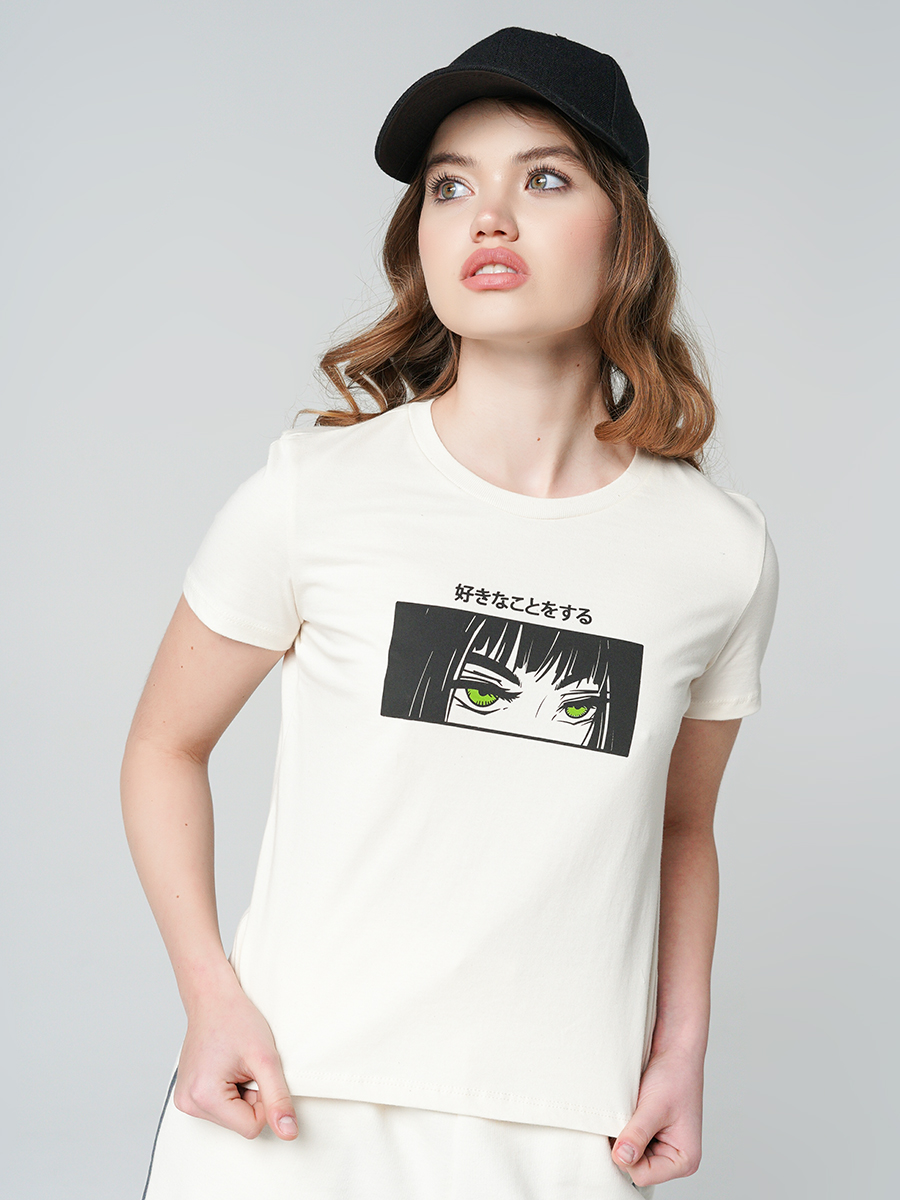 

Футболка женская ТВОЕ 92822 бежевая XS, 92822