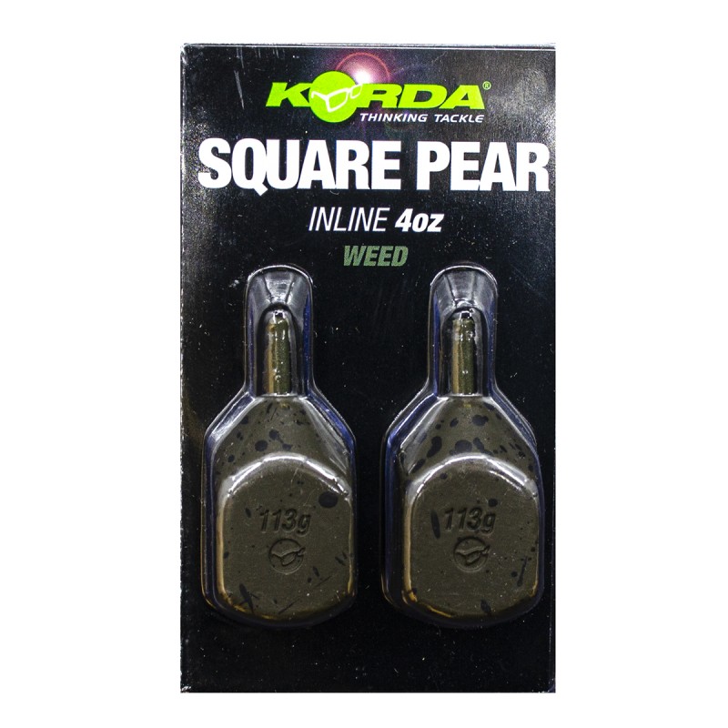 Грузило KORDA Square Pear Inline Blister 4,0oz 112г