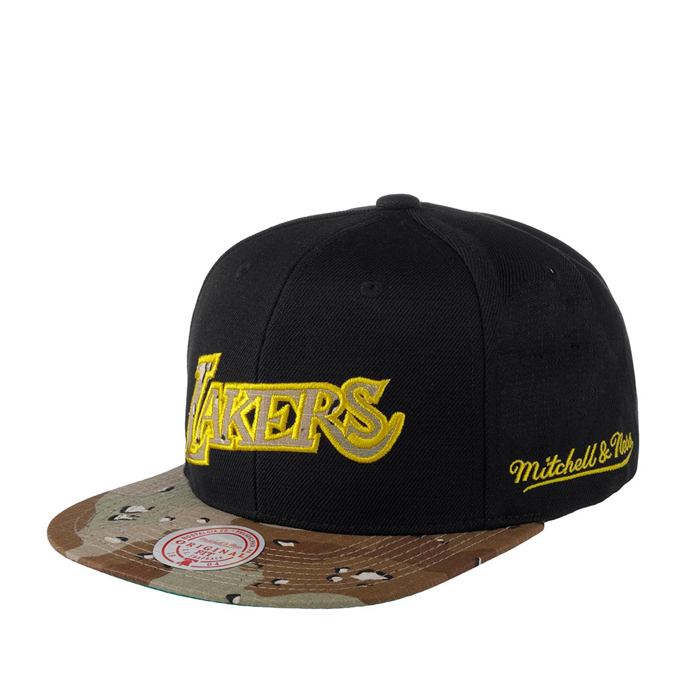 Бейсболка унисекс MITCHELL NESS HHSS1101-LALYYPPPBLCK Los Angeles Lakers NBA черная