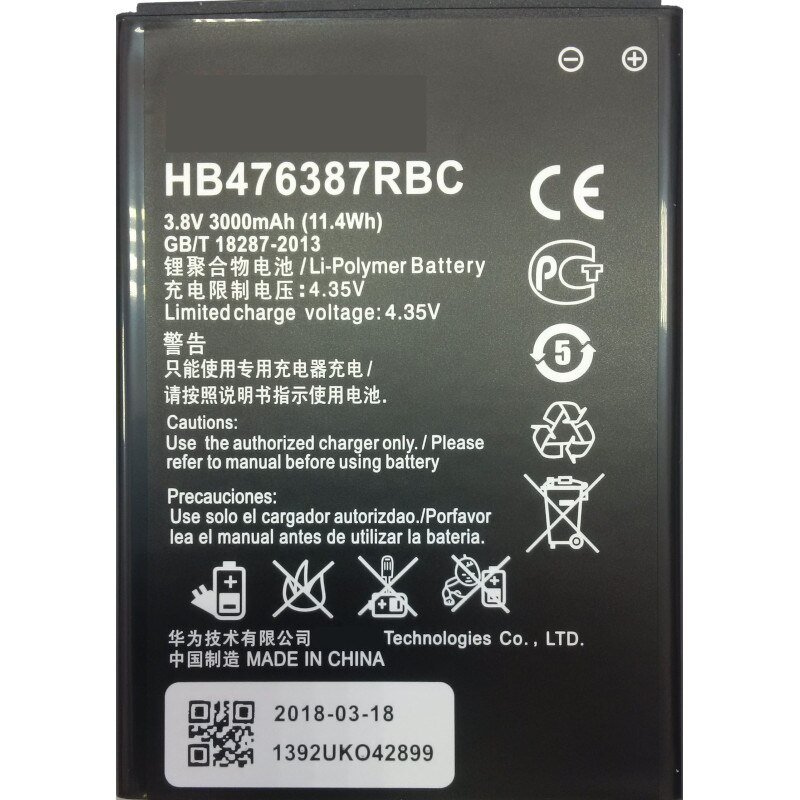 фото Аккумуляторная батарея hb476387rbc для huawei honor 3x / hon nobrand