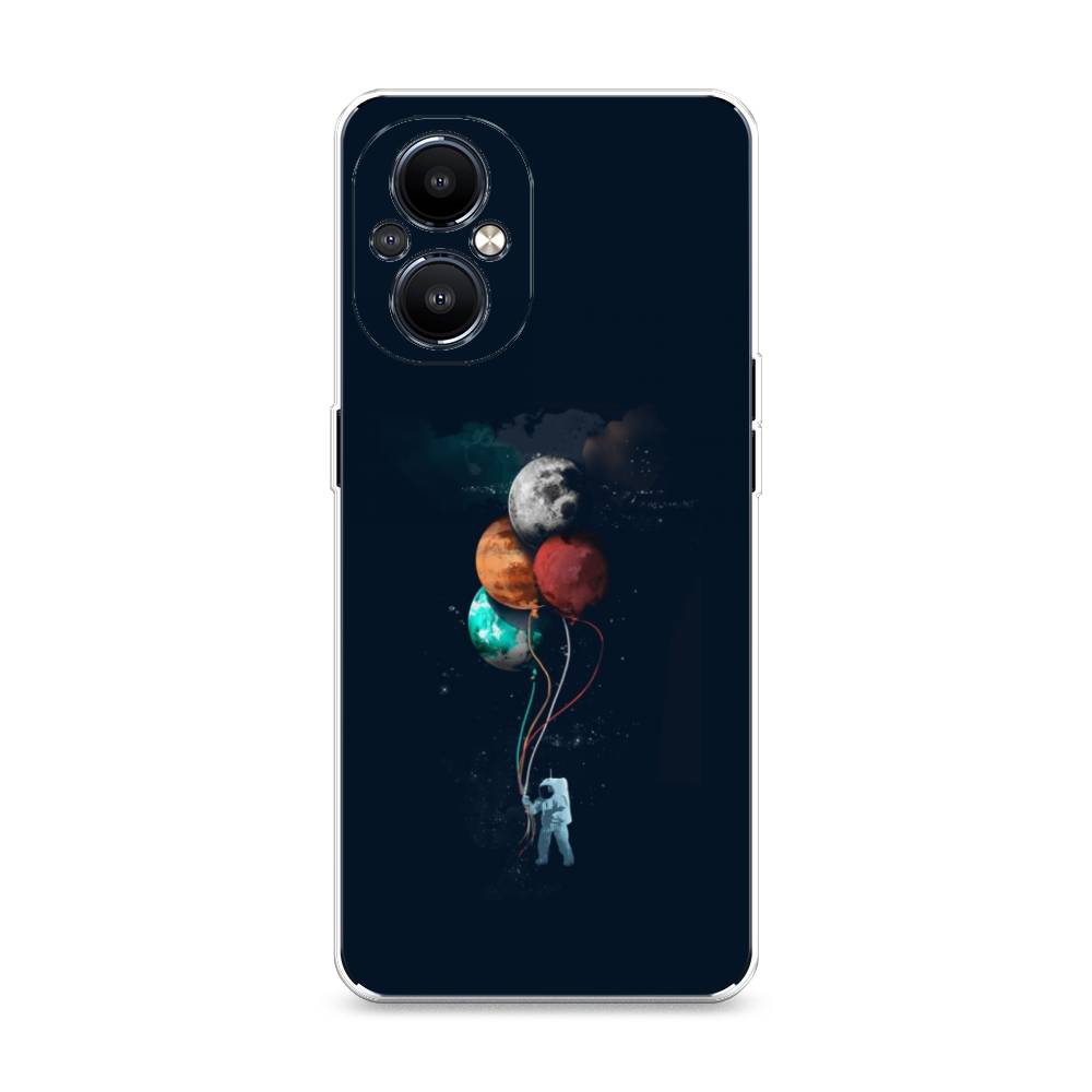 

Чехол на OnePlus Nord N20 "Космонавт с шариками", Разноцветный, 152550-4