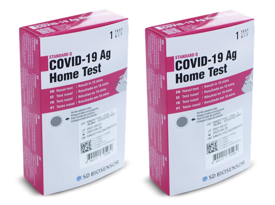 Тест на коронавирус SD BIOSENSOR Q COVID-19 Ag Home Test по мазку из носа 2 шт.