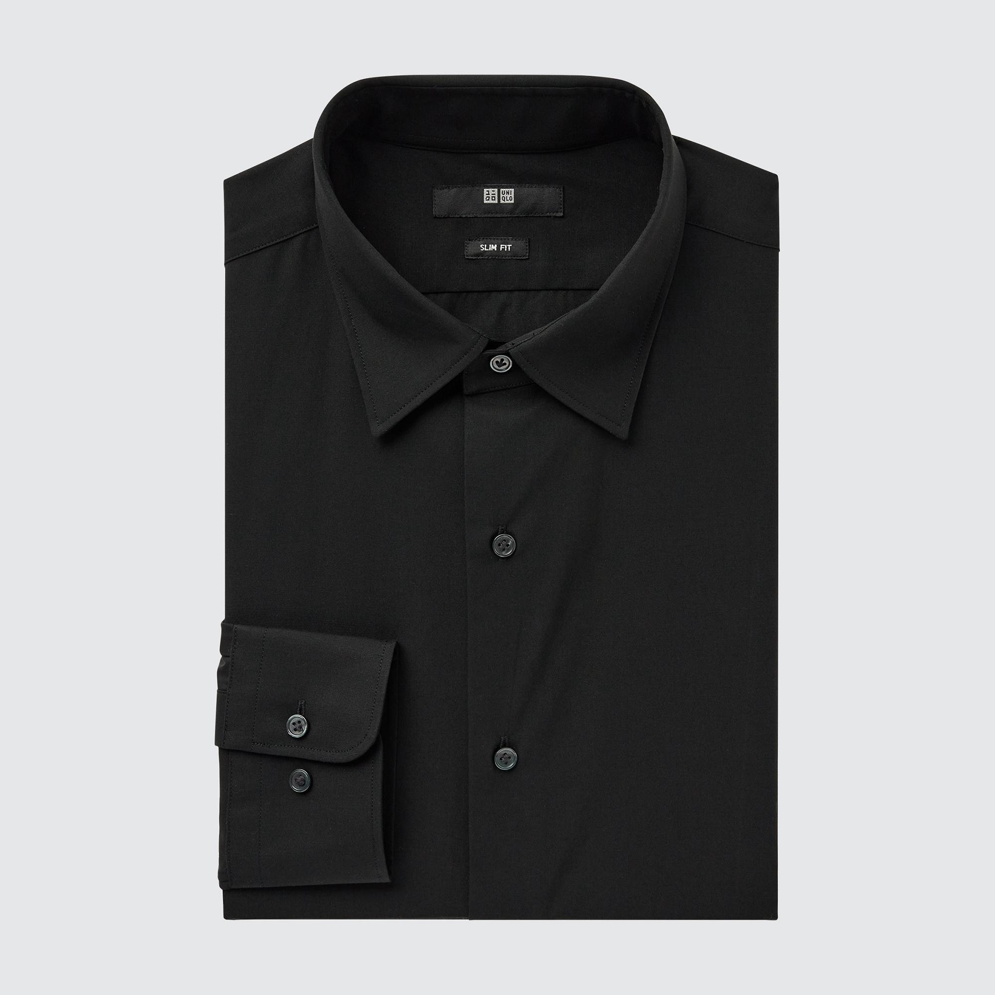 

Рубашка мужская UNIQLO 456232COL09 черная S (доставка из-за рубежа), Черный, 456232COL09