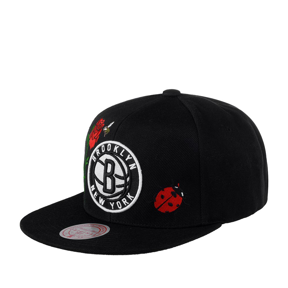 Бейсболка унисекс Mitchell&Ness 6HSSSH20078-BNEBLCK Brooklyn Nets NBA черная, one size