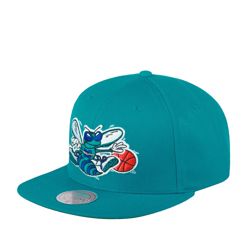 Бейсболка унисекс MITCHELL NESS HHSS3258-CHOYYPPPTEAL Charlotte Hornets NBA бирюзовая