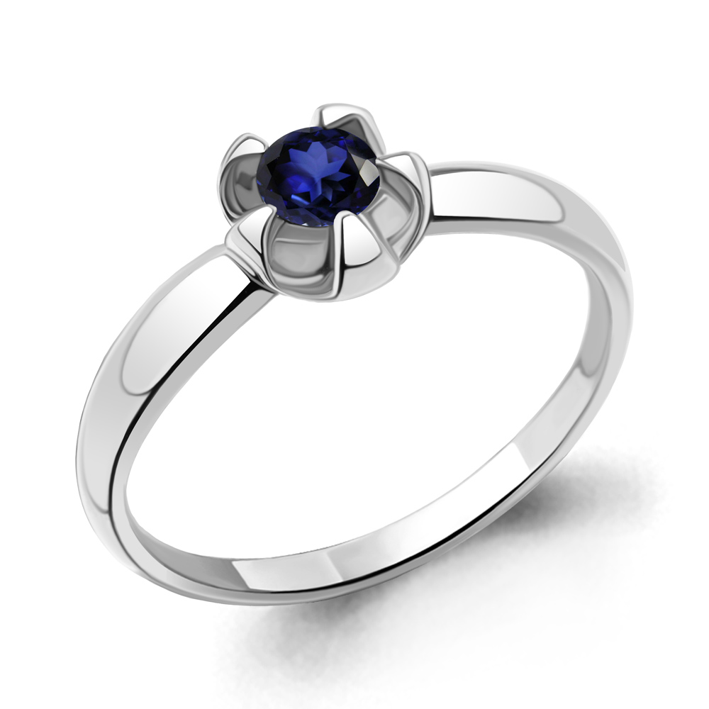 

Кольцо из серебра с сапфиром Aquamarine Aquamarine 060155_925_р р. 18,5, 060155_925_р