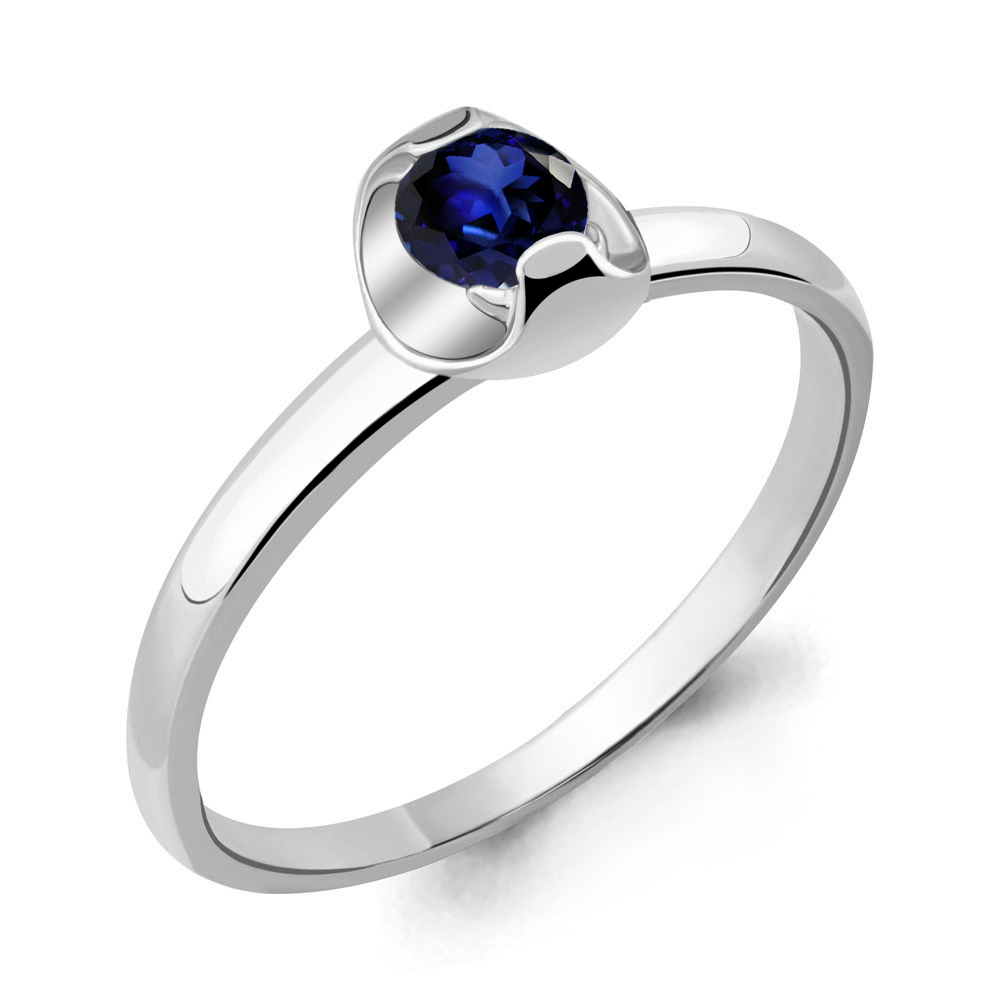 

Кольцо из серебра с сапфиром Aquamarine Aquamarine 060154_925_р р. 18, 060154_925_р