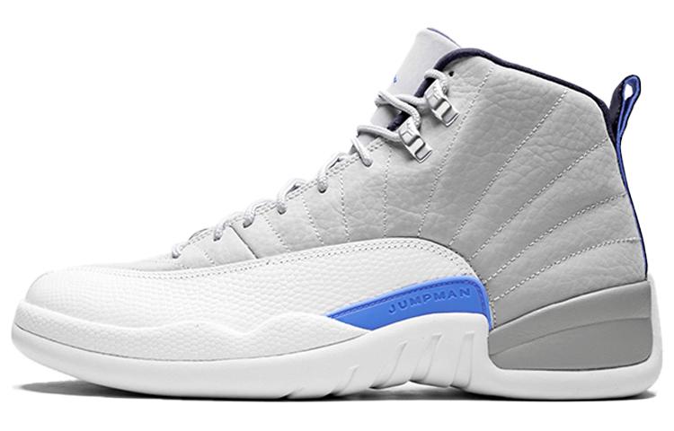 

Кроссовки унисекс Jordan Air Jordan 12 Retro Grey University Blue серые 43 EU, Серый, Air Jordan 12 Retro Grey University Blue