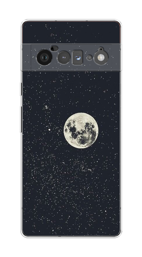 

Чехол на Google Pixel 6 Pro "Полнолуние", Красный, 270950-2