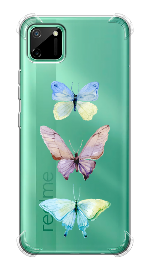 

Чехол Awog на Realme C11 2020 "Акварельные бабочки", Разноцветный, 253851-1