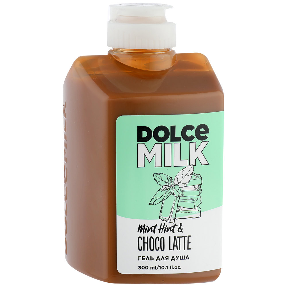 Гель для душа Dolce Milk Мята-шоко-латте 300 мл пряжа dolce 100% микрополиэстер 120м 100гр 753 мята