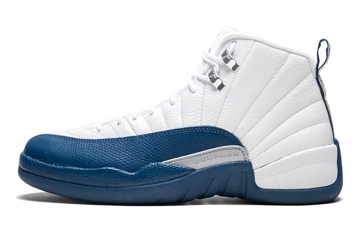 

Кроссовки унисекс Jordan Air Jordan 12 Retro French Blue GS 2016 белые 38.5 EU, Белый, Air Jordan 12 Retro French Blue GS 2016