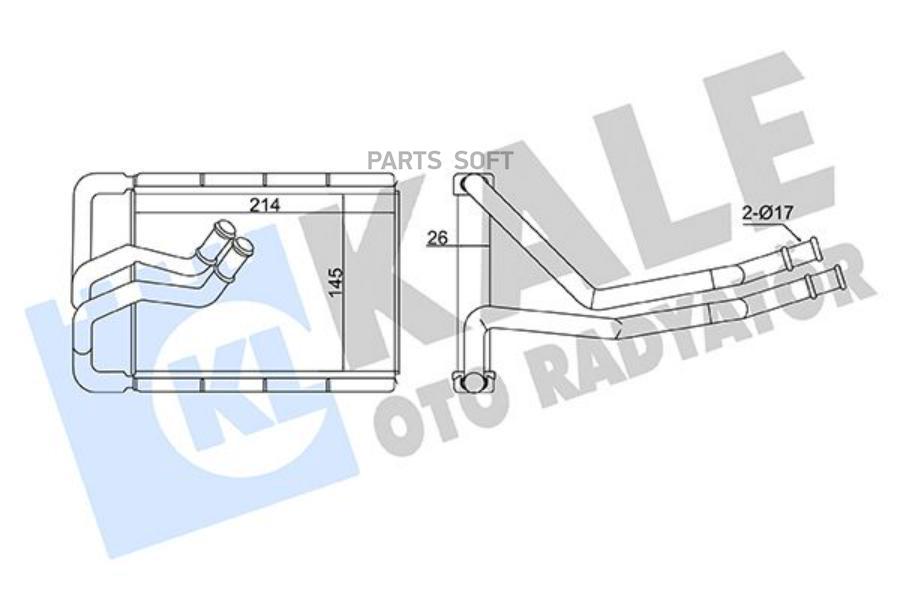 

Радиатор Отопителя Hyundai Tucson (04-)/Kia Sportage (04-) (Тип Dowoon)