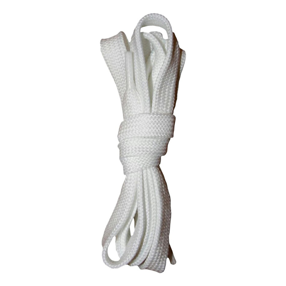 Шнурки для обуви плоские 150 см белые Vitto. Цвет: белый