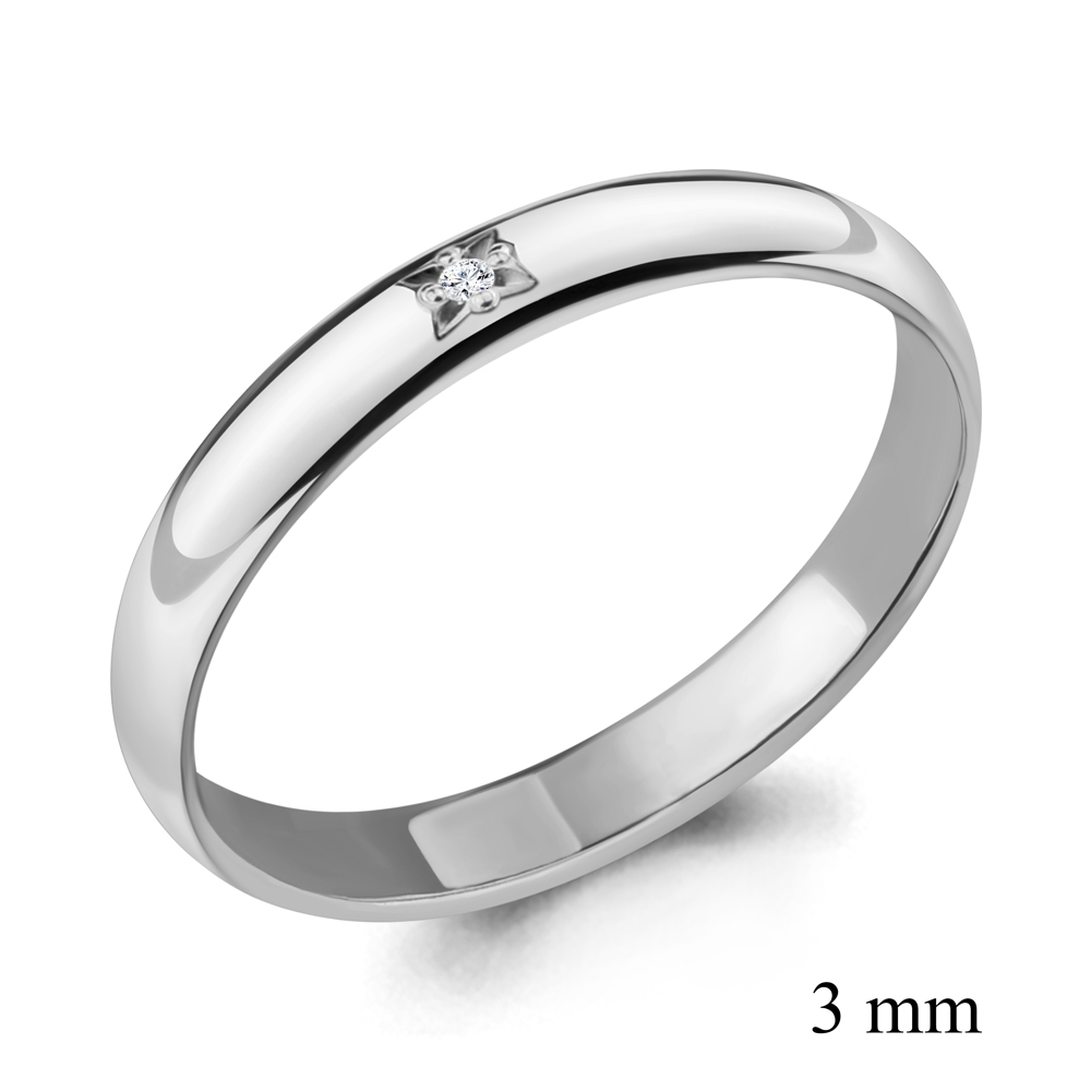 

Кольцо из серебра с бриллиантом Aquamarine Aquamarine 060143_925_р р. 15,5, 060143_925_р