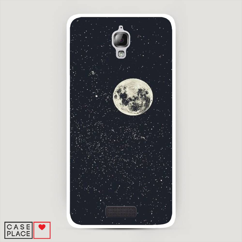 

Чехол на Lenovo S660 "Полнолуние", Красный, 110650-2