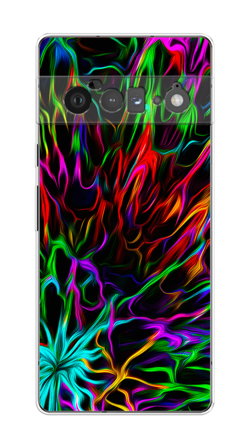 

Чехол на Google Pixel 6 Pro "Разноцветные разводы", Голубой;зеленый;оранжевый, 270950-3