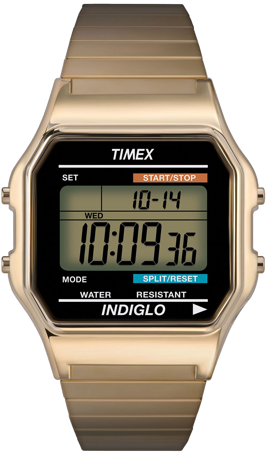 

Наручные часы мужские Timex T78677 золотистые, T78677