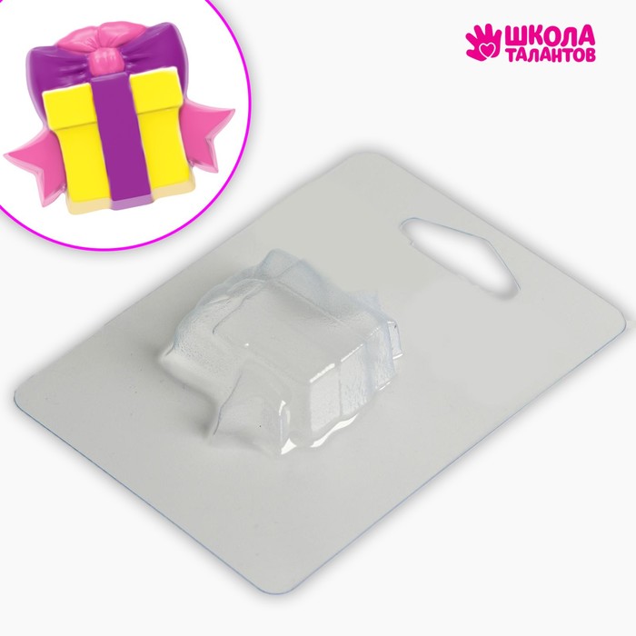 Пластиковая форма для мыла «Подарок для тебя» 4.8х5.5 см, (8шт.)