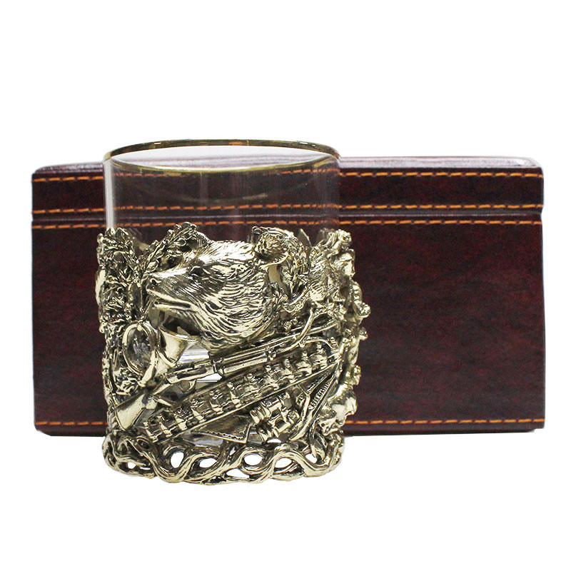 

Бокал для виски Славная охота стекло и латуни (250 мл, Прозрачный