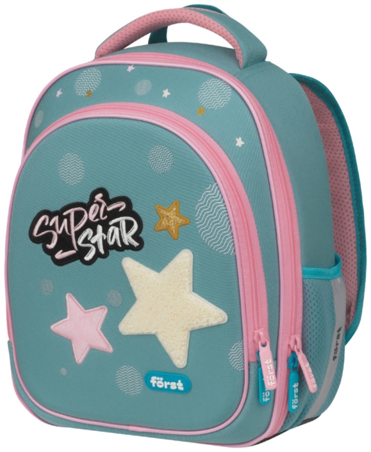 

Детский рюкзак Forst Super star бирюзовый и розовый FT-RY-062402, Super star