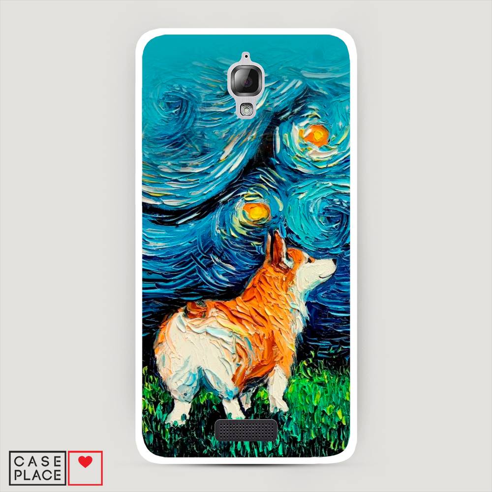 

Чехол на Lenovo S660 "Корги звёздная ночь", Коричневый;белый;зеленый, 110650-1
