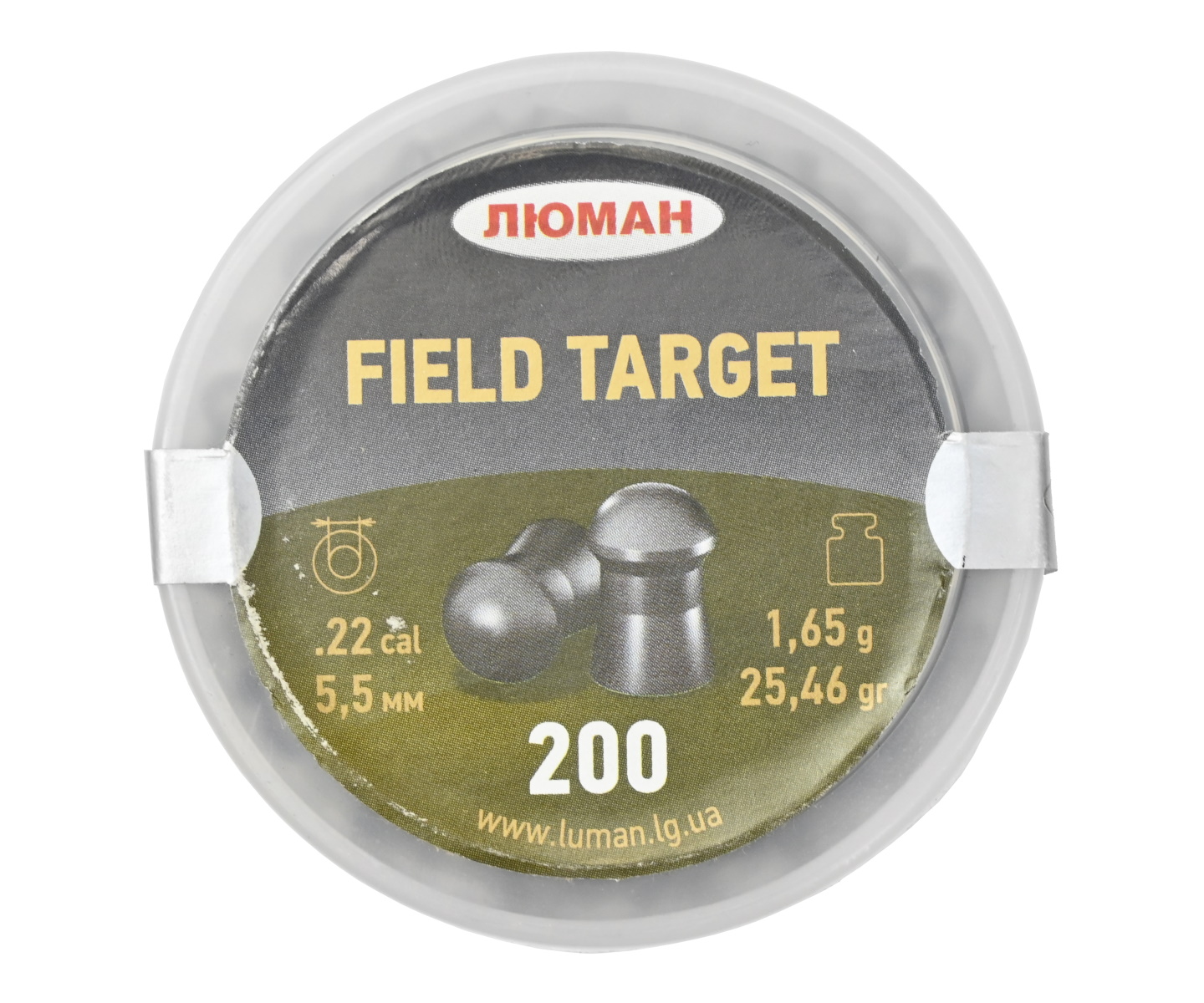 

Пули «Люман» Field Target 5,5 мм, 1,65 г (200 штук), Серебристый, Field Target