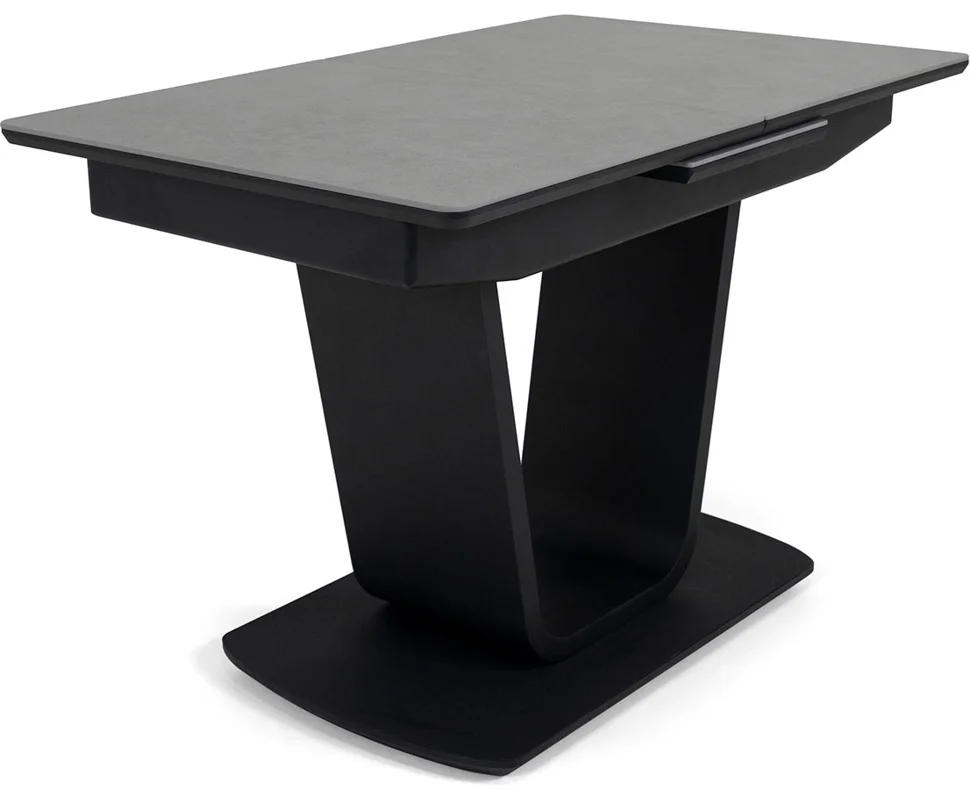 

Стол Бергамо-2 80х120 30 графит/кат.1 GRIGIO, ноги дерево графит