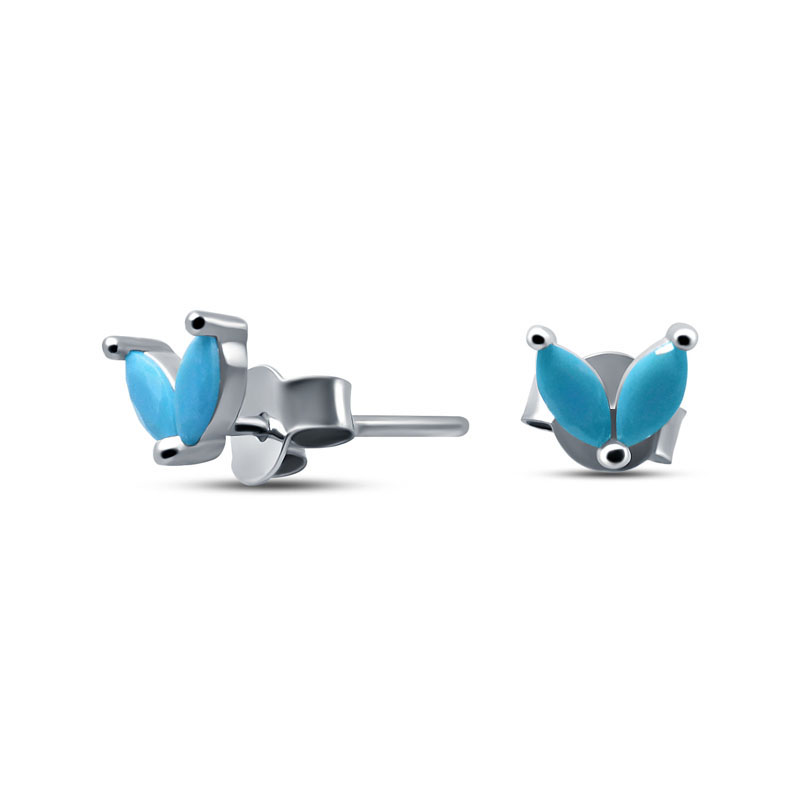 

Серьги-пусеты из серебра с бирюзой Silver Wings 0221113626, 0221113626