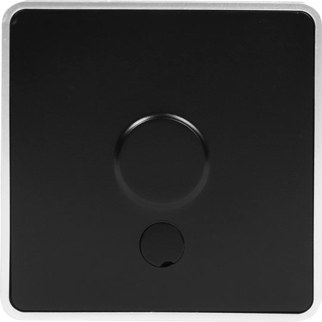 Вывод кабеля накладной Werkel Gallant цвет чёрный с серебром боковая панель к офиблок компакт для ввода кабеля simon