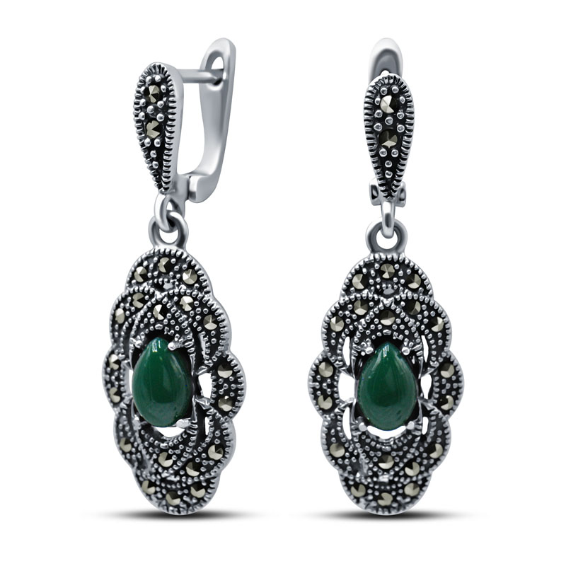 

Серьги из серебра с агатом Silver Wings 221269e-39, 221269e-39