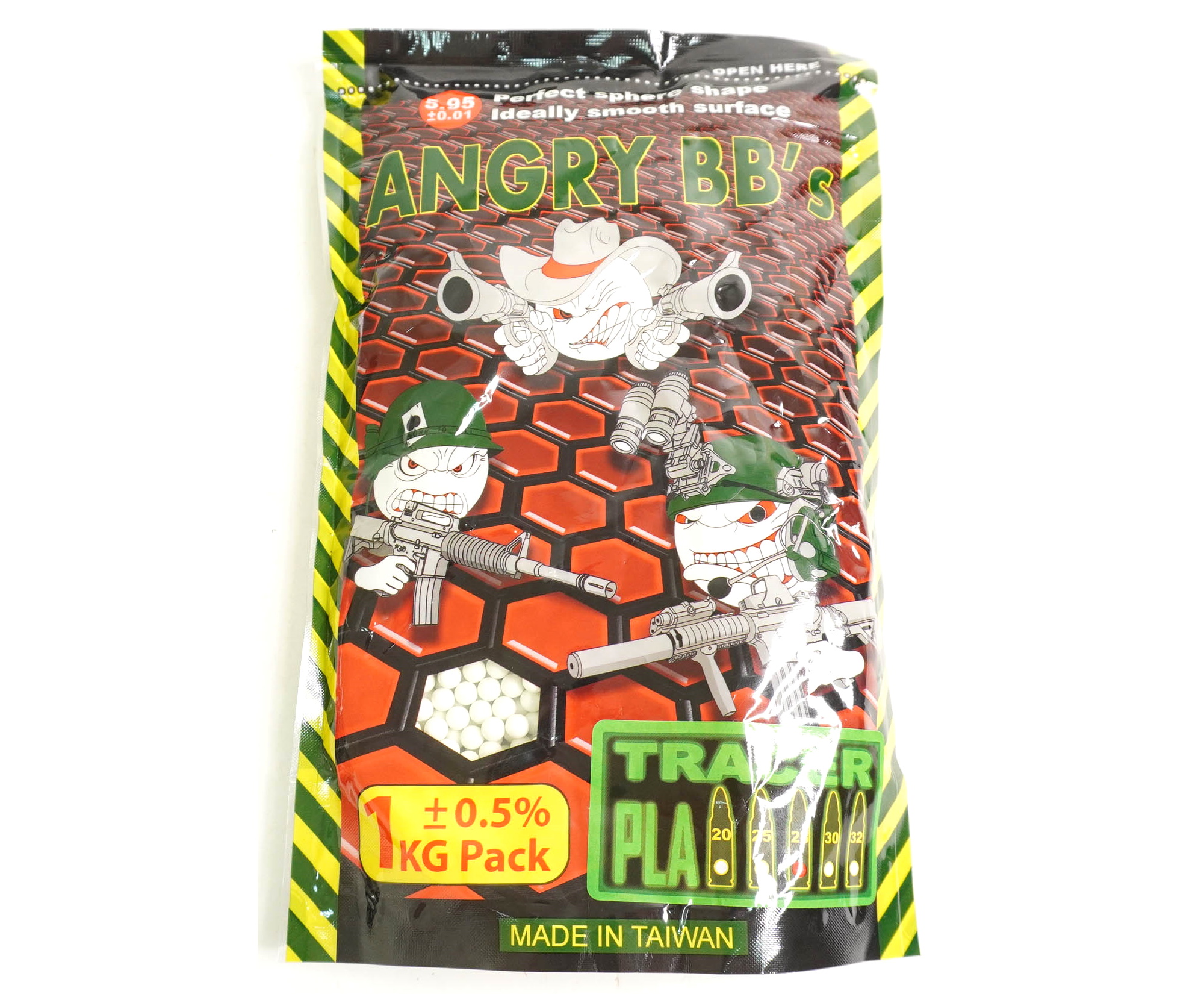 

Шары трассерные Angry BB's 0,28 г, 3500 штук (1 кг, зеленые), Зеленый