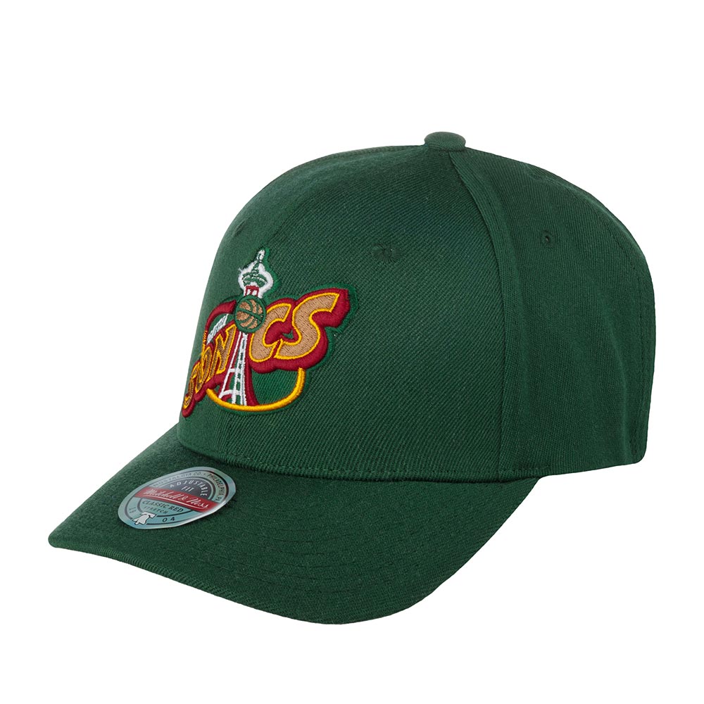 Бейсболка унисекс MITCHELL NESS HHSS3260-SSUYYPPPGREN Seattle Supersonics NBA зеленая