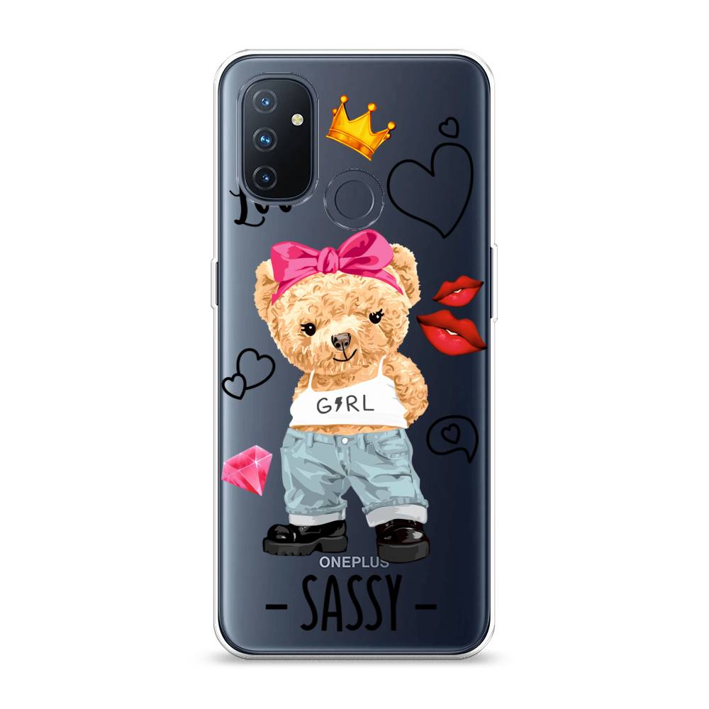 

Чехол на OnePlus Nord N100 "Sugar Mommy", Голубой;белый;розовый, 152450-6