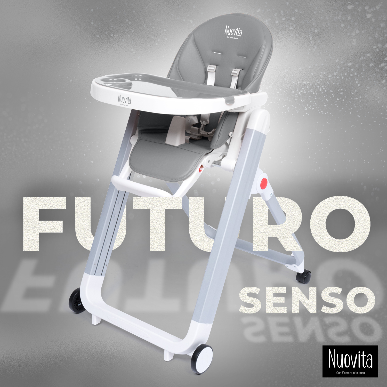 Стульчик для кормления Nuovita Futuro Senso Bianco (Grigio Scuro/Темно-серый)