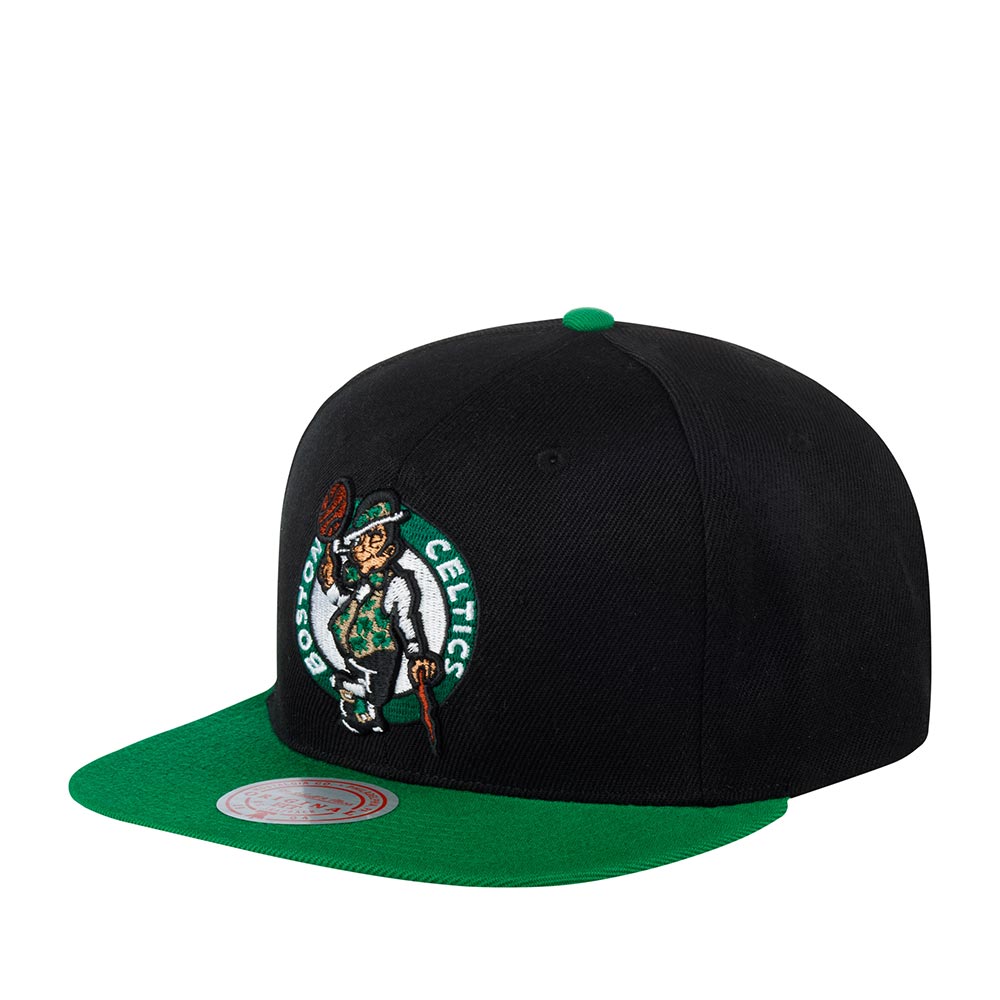 Бейсболка унисекс MITCHELL NESS 6HSSSH21270-BCEBKGN Boston Celtics NBA черная / зеленая