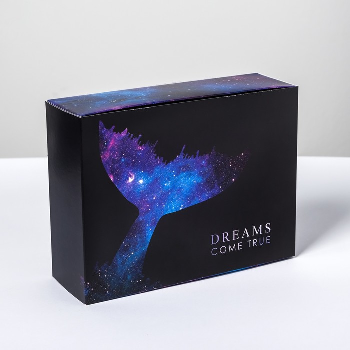 

Коробка складная «Dreams come true», 20 × 15 × 8 см, Коллекция "Космическое счастье"